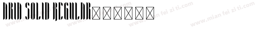 aria solid Regular字体转换